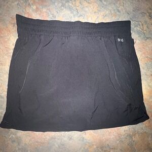 Dsg Mid-Rise Stride Skort With Built-In Shorts, Black, Size Small NWT